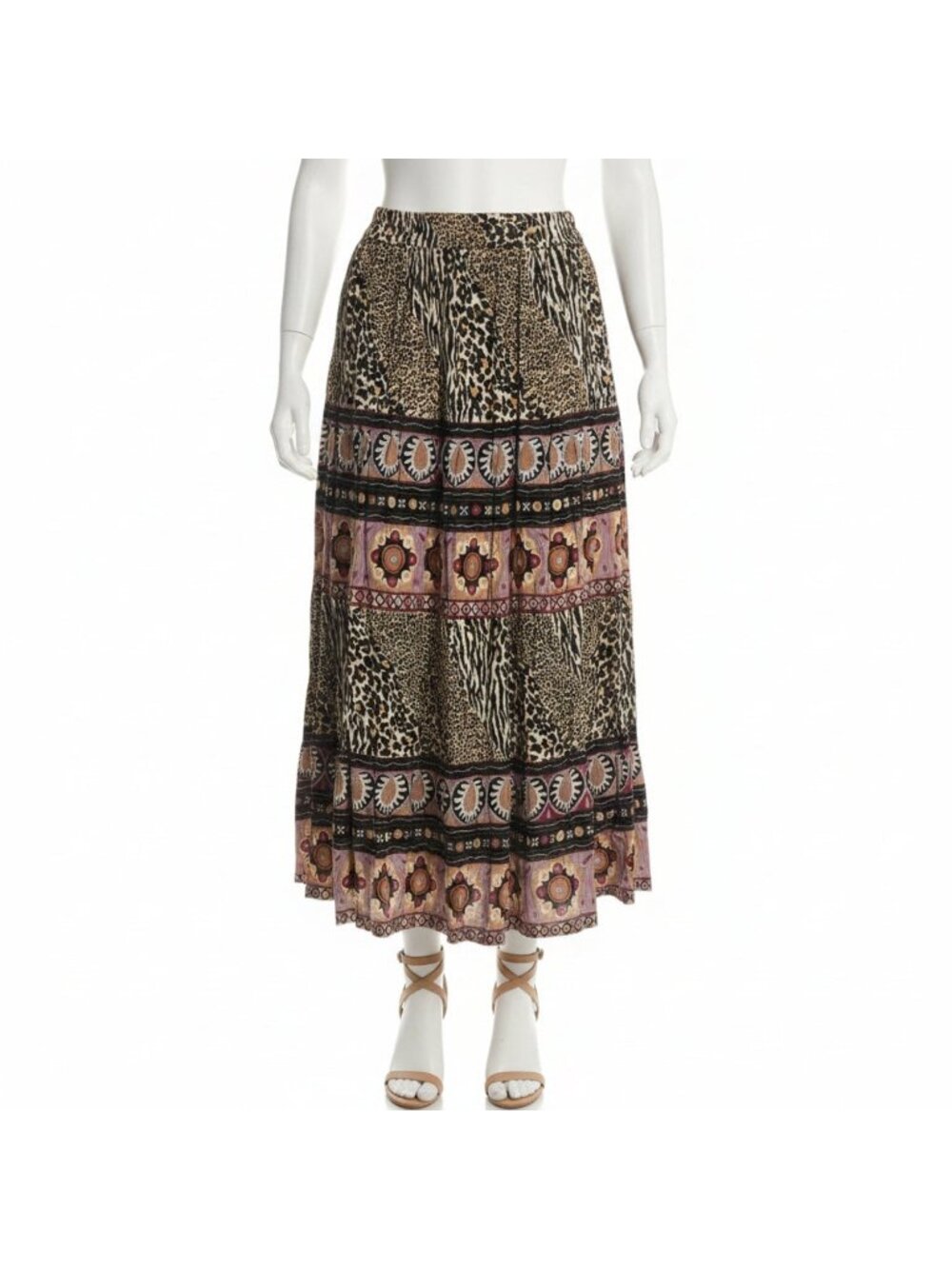 Women's XL Radcliffe Multicolor Rayon Skirt | Bargains by K & T ITEM #2472